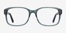 Tobias Clear Gray AcétateMontures de lunettes de vue d'EyeBuyDirect, Vue de Face