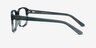 Tobias Clear Gray AcétateMontures de lunettes de vue d'EyeBuyDirect, Vue de Côté