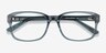 Tobias Clear Gray AcétateMontures de lunettes de vue d'EyeBuyDirect, Vue Rapprochée