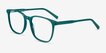 Finn Teal AcetateEyeglass Frames from EyeBuyDirect, Angle View