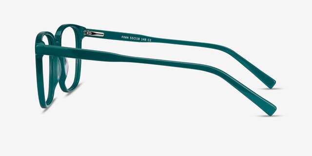 Finn Teal AcetateEyeglass Frames from EyeBuyDirect, Side View