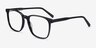 Finn Noir AcétateMontures de lunettes de vue d'EyeBuyDirect, Vue d'Angle