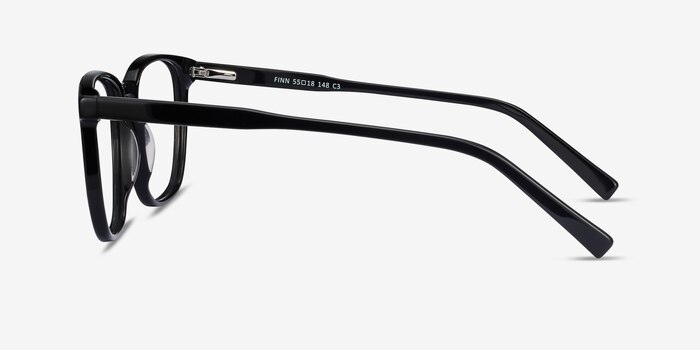 Finn Noir Acétate Montures de lunettes de vue d'EyeBuyDirect