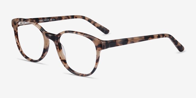 Gable Ivory Tortoise AcetateEyeglass Frames from EyeBuyDirect, Angle View