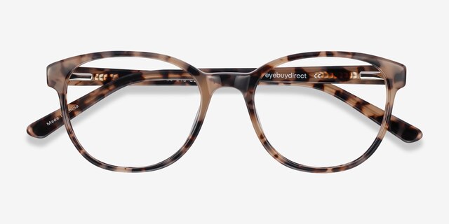 Gable Ivory Tortoise AcetateEyeglass Frames from EyeBuyDirect, Closed View