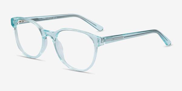 Clear Blue Gable -  Acetate Eyeglasses