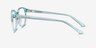 Gable Clear Blue AcetateEyeglass Frames from EyeBuyDirect, Side View