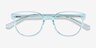 Gable Clear Blue AcetateEyeglass Frames from EyeBuyDirect, Closed View