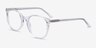 Greta Clear AcetateEyeglass Frames from EyeBuyDirect, Angle View