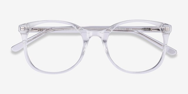 Greta Clear AcetateEyeglass Frames from EyeBuyDirect, Closed View