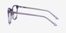 Greta Clear Purple AcétateMontures de lunettes de vue d'EyeBuyDirect, Vue de Côté