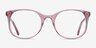 Greta Clear Pink AcetateEyeglass Frames from EyeBuyDirect, Front View