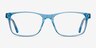 Pochi Blue AcetateEyeglass Frames from EyeBuyDirect, Front View