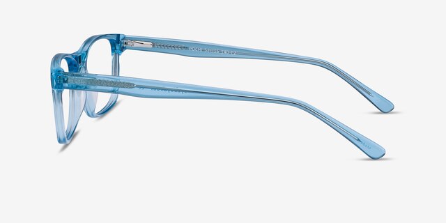 Pochi Blue AcetateEyeglass Frames from EyeBuyDirect, Side View
