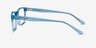 Pochi Blue AcetateEyeglass Frames from EyeBuyDirect, Side View