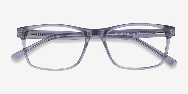 Pochi Gray AcetateEyeglass Frames from EyeBuyDirect, Closed View