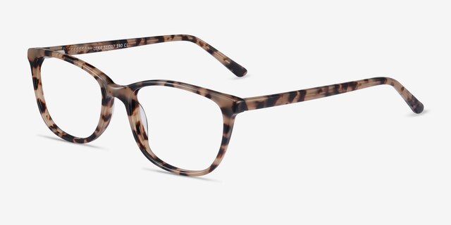 Lena Ivory Tortoise AcetateEyeglass Frames from EyeBuyDirect, Angle View