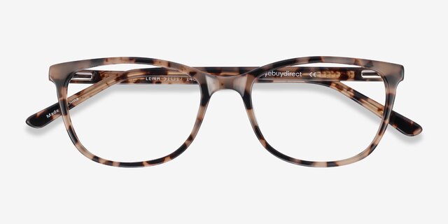 Lena Ivory Tortoise AcetateEyeglass Frames from EyeBuyDirect, Closed View