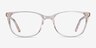 Lena Clear Beige AcetateEyeglass Frames from EyeBuyDirect, Front View