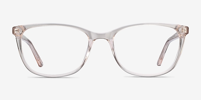 Lena Clear Beige Acetate Eyeglass Frames