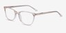 Lena Clear Beige AcetateEyeglass Frames from EyeBuyDirect, Angle View