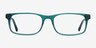 Vista Teal AcetateEyeglass Frames from EyeBuyDirect, Front View
