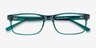 Vista Teal AcetateEyeglass Frames from EyeBuyDirect, Closed View