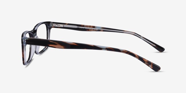 Vista Fleuries AcétateMontures de lunettes de vue d'EyeBuyDirect, Vue de Côté