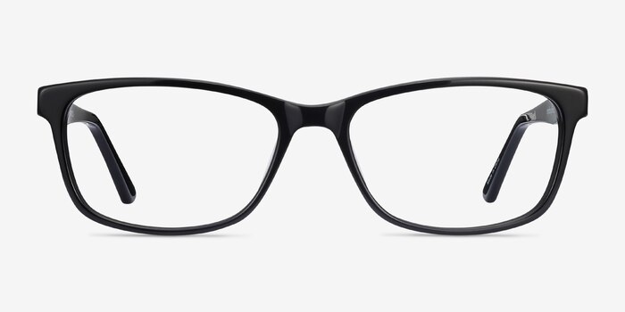 Marion Noir Acétate Montures de lunettes de vue d'EyeBuyDirect