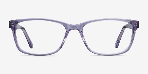 Marion Clear Purple Acetate Eyeglass Frames