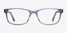 Marion Clear Purple AcetateEyeglass Frames from EyeBuyDirect, Front View