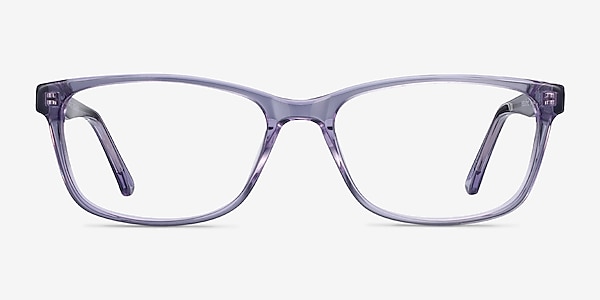 Marion Clear Purple Acetate Eyeglass Frames