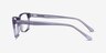 Marion Clear Purple AcetateEyeglass Frames from EyeBuyDirect, Side View