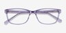 Marion Clear Purple AcetateEyeglass Frames from EyeBuyDirect, Closed View