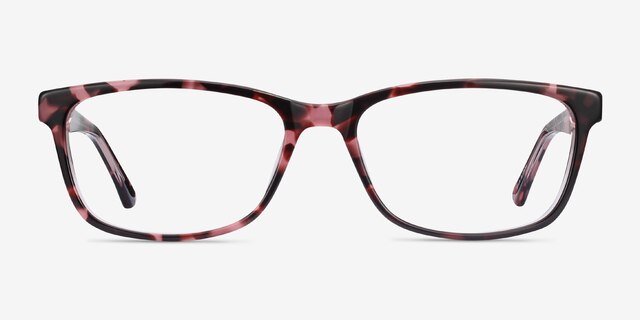 Marion Pink Tortoise AcetateEyeglass Frames from EyeBuyDirect, Front View