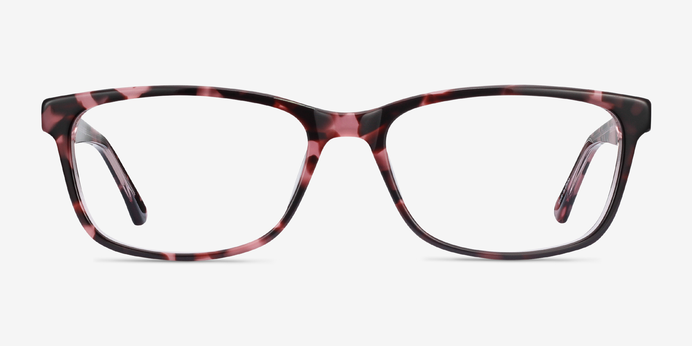 Marion Rectangle Pink Tortoise Glasses For Women Eyebuydirect Canada