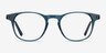 Alastor Blue AcetateEyeglass Frames from EyeBuyDirect, Front View