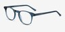 Alastor Blue AcetateEyeglass Frames from EyeBuyDirect, Angle View