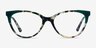 Dorset Green Tortoise AcétateMontures de lunettes de vue d'EyeBuyDirect, Vue de Face