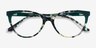 Dorset Green Tortoise AcétateMontures de lunettes de vue d'EyeBuyDirect, Vue Rapprochée