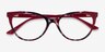 Dorset Pink Tortoise AcetateEyeglass Frames from EyeBuyDirect, Closed View