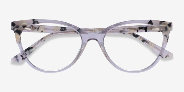 Dorset Clear Tortoise AcetateEyeglass Frames from EyeBuyDirect, Closed View