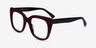 Unique Burgundy & Black AcetateEyeglass Frames from EyeBuyDirect, Angle View
