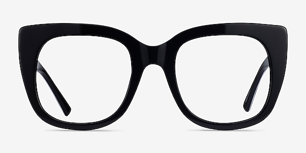 Unique Black & Panther Acetate Eyeglass Frames