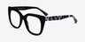 Unique Black & Panther AcetateEyeglass Frames from EyeBuyDirect, Angle View