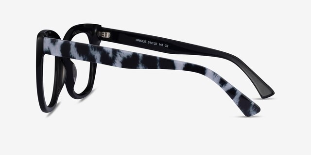 Unique Black & Panther AcetateEyeglass Frames from EyeBuyDirect, Side View