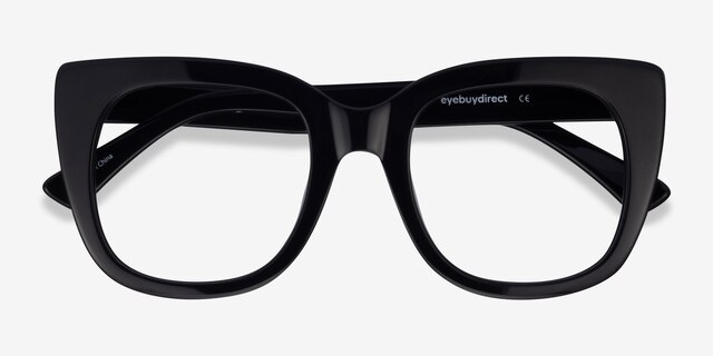 Unique Black & Panther AcetateEyeglass Frames from EyeBuyDirect, Closed View