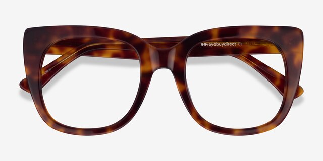 Unique Tortoise AcetateEyeglass Frames from EyeBuyDirect, Closed View