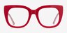 Unique Red & Pink AcetateEyeglass Frames from EyeBuyDirect, Front View