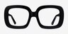 Gloria Black AcetateEyeglass Frames from EyeBuyDirect, Front View
